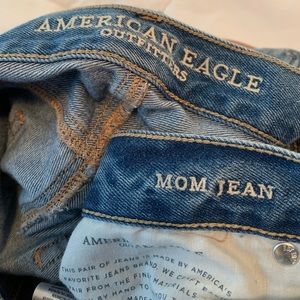American Eagle Distressed Mom Jean
